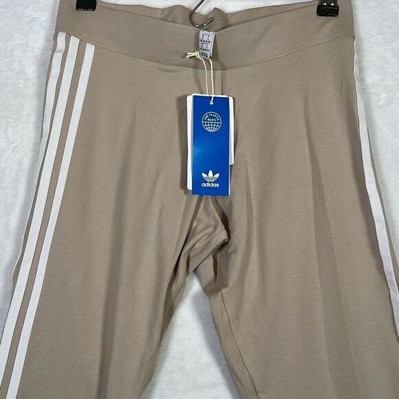 ADIDAS ORIGINALS ADICOLOR CLASSICS 3-STRIPE LEGGING WOMEN Wonder Beige Small NWT - Picture 3 of 6